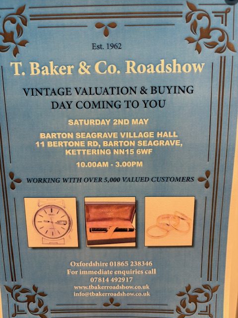 Vintage Valuation & Buying Day @ Barton Seagrave Village Hall